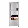arf-d178g(sl) - refrigerator, 118l, 2door, cool pack, interior lamp, 2 strengthened wire shelves, crystal vegetable crisper, toughened freezer shelves, egg tray, lock and key, external handle, external condenser, silver.