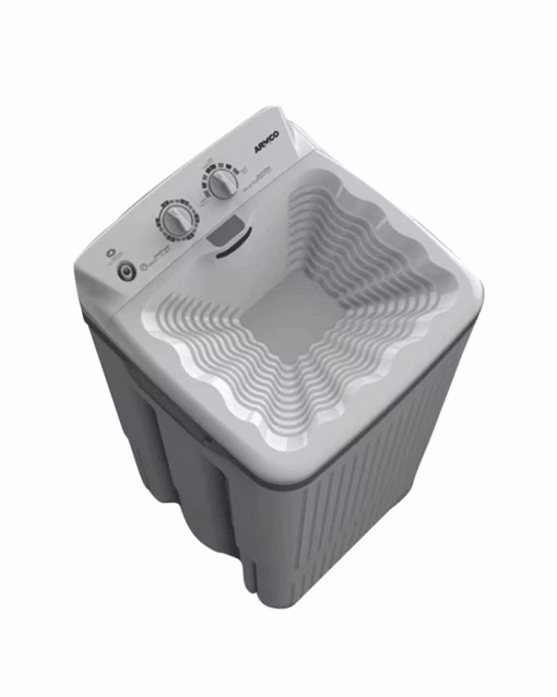AWM-ST1000- 10 Kg Single Tub Washing Machine, Anti-Shock Plastic Body, Internal Anti Detergent and Anti-Rust plastic Drum, Lint Filter, Auto Stop after Wash Cycle, Scrub Tray Cover.