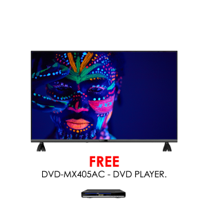 ARMCO 50" LED TV, Digital Q SMART 4K UHD, Android 14.0 OS, Frameless design, USB Movies, Multi Format, 3xHDMI, 2xUSB, Memory 1G+8G, CI Slot, Hi Fi Sound, VGA Connector, RJ45 Input, Mini AV, Energy Saving, With 1 Free Remote (Regular + Voice remote)