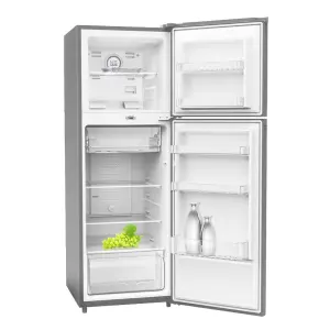 Armco ARF-NF278K(DS) 265L Double Door Refrigerator – Twist Ice Maker, LED Light, Cool Pack, 3 Star EPRA, Dark Silver Finish