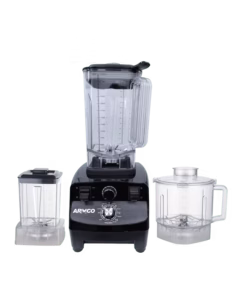 ABL-ZX1550T - 2.5L, 2 in 1, COMMERCIAL Blender, 4 speed with Pulse, Unbreakable 2.5L PC Jar, 1.8L PC Chopper Cup, 600ml PC Mill, Safety Protection, 15 minute timer, Powerful 2000W Copper Motor, Black