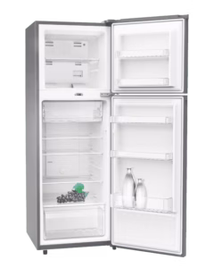 ARF-NF301NVK(DS) 285L Double Door No Frost Refrigerator – 3 Tempered Glass Shelves, Twist Ice Maker, LED Light, 3-Star EPRA, Dark Silver.