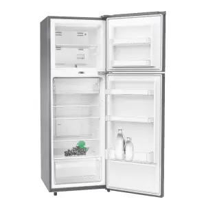 ARF-NF301NVK(DS) 285L Double Door No Frost Refrigerator – 3 Tempered Glass Shelves, Twist Ice Maker, LED Light, 3-Star EPRA, Dark Silver.