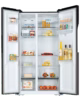ARF-NF758-SBSK(DS) - Armco Refrigerator,575L, 2 door Side by Side (365L Refrigerator/210L Freezer), Inbuilt Water Dispenser, LED Interior Lamp, Electronic Temperature control, Energy Saving INVERTER COMPRESSOR, Multi Airflow, 3 Strengthened Tempered Glass Shelves, Crystal Vegetable Crisper, Egg Tray, Dark Silver. 3 Star EPRA rating
