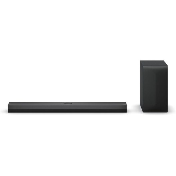 LG S40T Soundbar - 300W 2.1ch soundbar with Dolby Digital, DTS surround, wireless subwoofer, AI Sound Pro, HDMI ARC, Bluetooth, Optical, USB playback.
