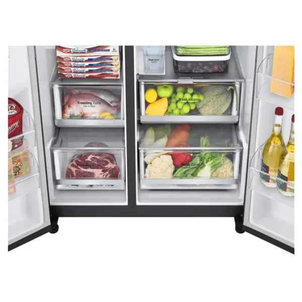 LG GC-X257CQES Side by Side Fridge, 635 L - InstaView, UVnano? Dispenser, HygieneFresh+ - Image 6