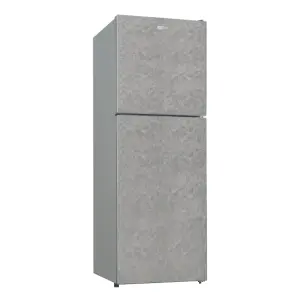 ARF-198K Armco Refrigerator, 137L, 2-Door, COOLPACK, Glass Shelves, Vegetable Crisper, Lock & Key, Interior Lamp, Dark Silver, 3-Star EPRA