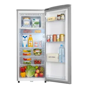 ARF-239K(DS) - 175L Single Door Armco Refrigerator with Cool Pack, Fresh Room & Big Ice Box – Dark Silver