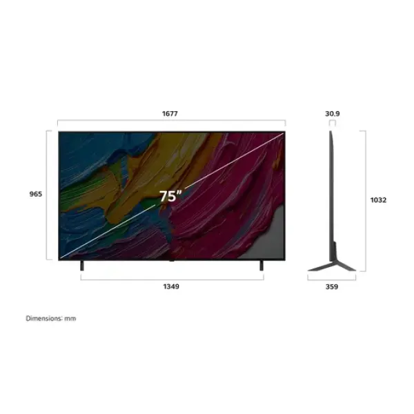LG 65" 65QNED80A6A 4K QNED TV - Magic remote, Smart, HDR10, a7 AI Processor Gen8, webOS25 - Image 5