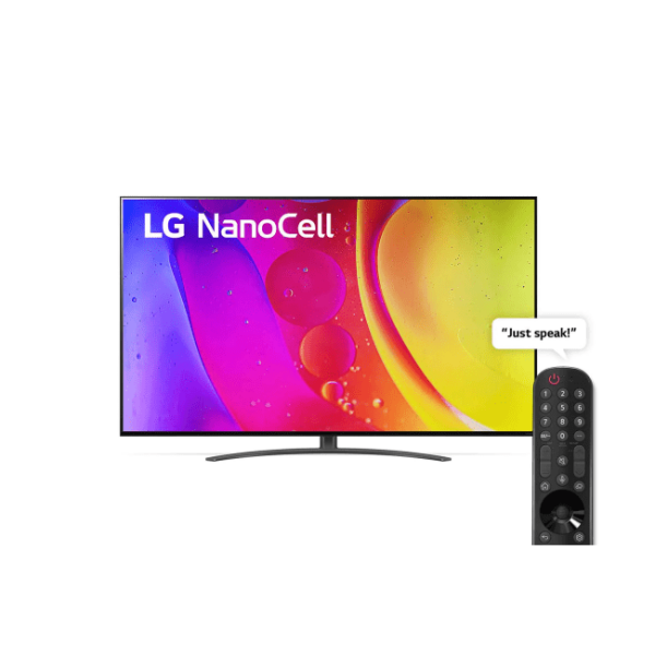 55 Inch LG NanoCell AI NANO80 4K Smart TV AI Magic remote HDR10 webOS24 - 55NANO80T6A (2024)