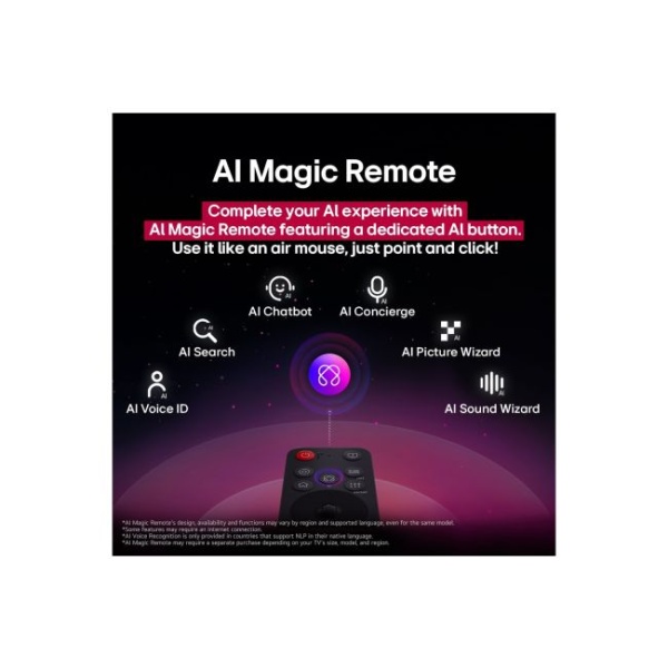 75 inch LG UHD AI UA85 - 75" 4K UHD Smart TV with α7 AI Processor Gen8, HDR10, webOS 25, VRR gaming, AI Sound Pro, Magic Remote. - Image 4