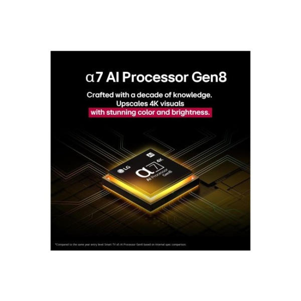 75 inch LG UHD AI UA85 - 75" 4K UHD Smart TV with α7 AI Processor Gen8, HDR10, webOS 25, VRR gaming, AI Sound Pro, Magic Remote. - Image 8