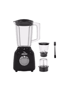 1.5L, 3 In 1, 2 speed with Pulse, Blender, Chopper Mill + Dry Mill, Safety Protection, Overheat protection, Poweful motor, precision blending stainless steel blades , 400w. Black and Silver