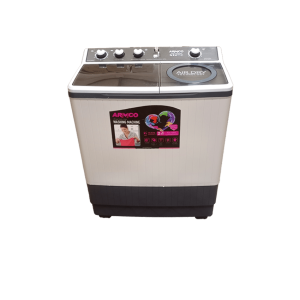 AWM-TT805P - 8 Kg Twin Tub Washing Machine with Pump, Anti-Shock Plastic Body, Internal Anti Detergent and Anti-Rust plastic Drum, 15 min timer, Simultanious Wash and Spin Function with Twin Motors, High Speed Spin 1350rpm with AIR DRY technology