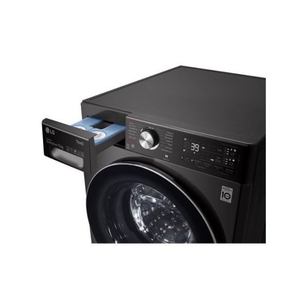LG F4V9BDP2EE - 12/8kg VIVACE Washer/Dryer, Black Steel, AI DD, Steam & Steam+, TurboWash360°, Wi-Fi ThinQ, Smart Diagnosis, Add Item, 39-minute wash. - Image 4