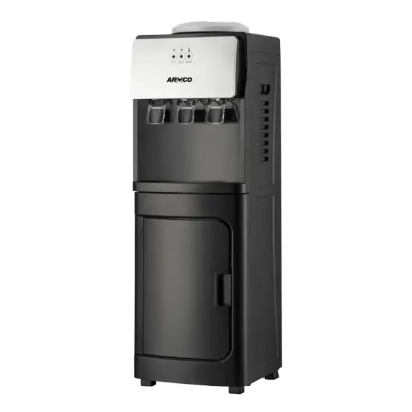 AD-160FHN-SH1(B) - Hot & Normal Water Dispenser, 16L, 85 cm Height, Black and Silver