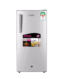 ARF-206G(SL) Refrigerator (8.0Cu.ft.g) 165L, 1 door, Tempered Glass Shelves, Cool Pack, Big Ice Box, Vegetable Crisper, Integrative Fresh Room and Defrosting Tray