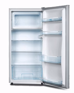 ARF-206G(SL) Refrigerator (8.0Cu.ft.g) 165L, 1 door, Tempered Glass Shelves, Cool Pack, Big Ice Box, Vegetable Crisper, Integrative Fresh Room and Defrosting Tray