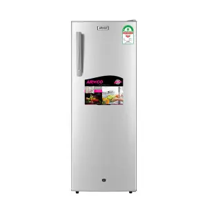 ARF-286G(SL) - Armco Refrigerator (10.0Cu.ft.g) 235L, 1 door, Tempered Glass Shelves, Cool Pack, Ice Tray, Big Ice Box, Stylish Handle, Lock and Key, Vegetable Crisper, Integrative Fresh Room and Defrosting Tray, External Condenser, SILVER