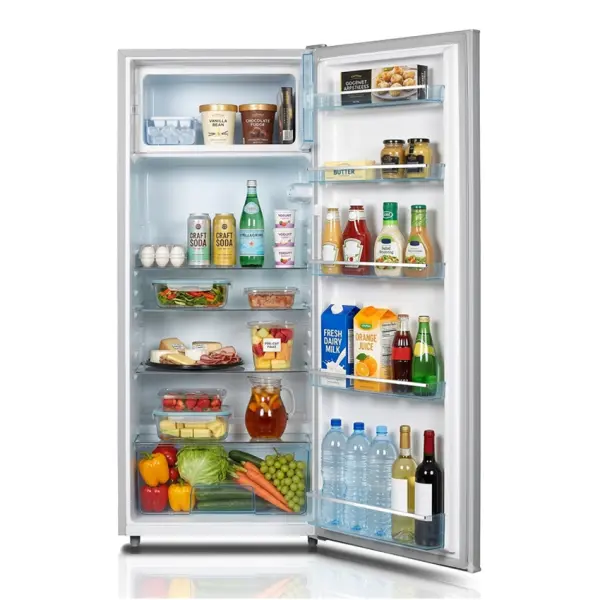 ARF-286G(SL) - Armco Refrigerator (10.0Cu.ft.g) 235L, 1 door, Tempered Glass Shelves, Cool Pack, Ice Tray, Big Ice Box, Stylish Handle, Lock and Key, Vegetable Crisper, Integrative Fresh Room and Defrosting Tray, External Condenser, SILVERARF-286G(SL) - Armco Refrigerator (10.0Cu.ft.g) 235L, 1 door, Tempered Glass Shelves, Cool Pack, Ice Tray, Big Ice Box, Stylish Handle, Lock and Key, Vegetable Crisper, Integrative Fresh Room and Defrosting Tray, External Condenser, SILVER