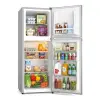 ARF-198K Armco Refrigerator, 137L, 2-Door, COOLPACK, Glass Shelves, Vegetable Crisper, Lock & Key, Interior Lamp, Dark Silver, 3-Star EPRA